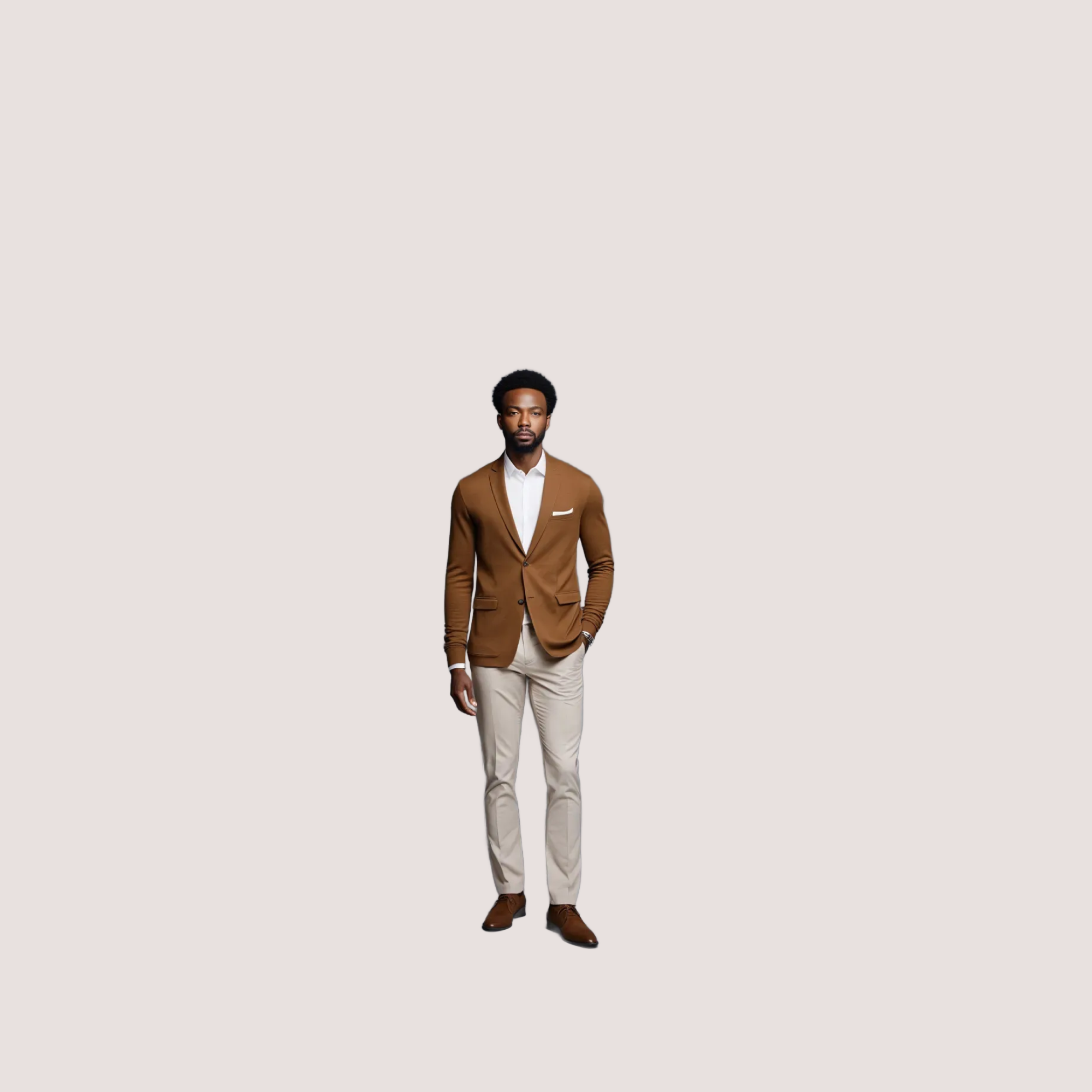 Jvnii Knitted Sweater Blazer for Men
