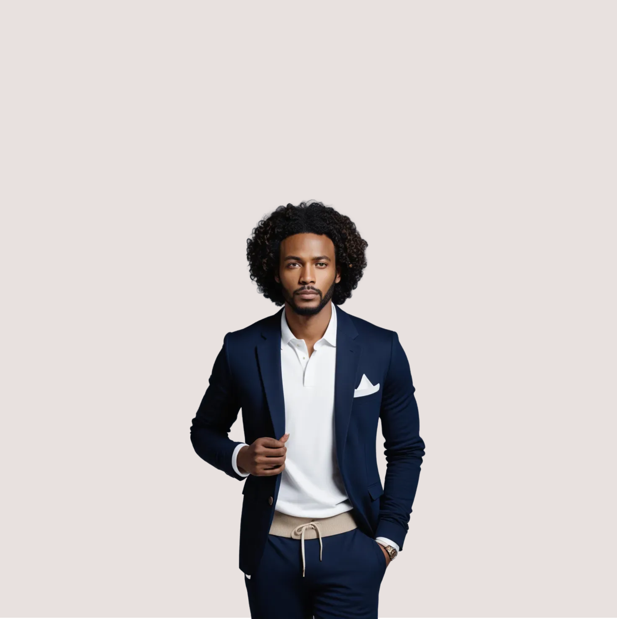 Jvnii Knitted Sweater Blazer for Men